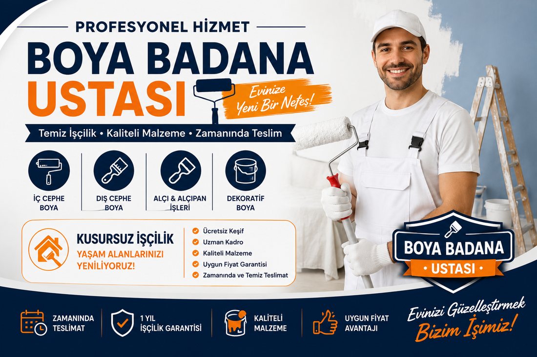 Aktepe boya badana ustası – profesyonel boyacı